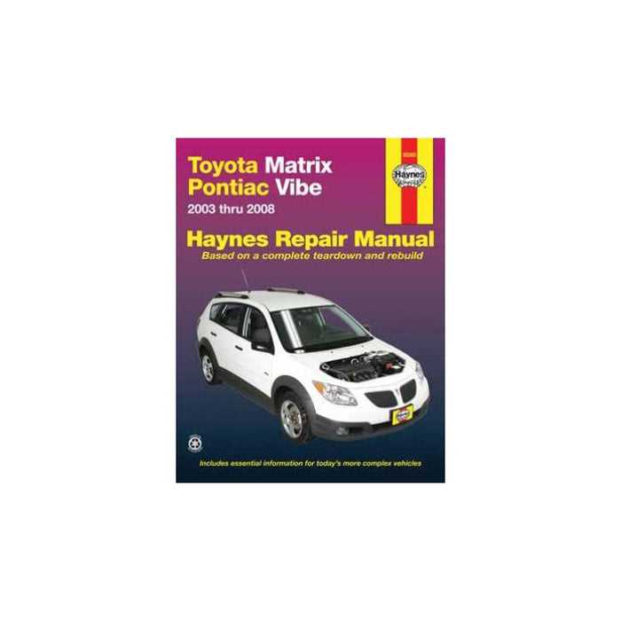 toyota matrix repair manual