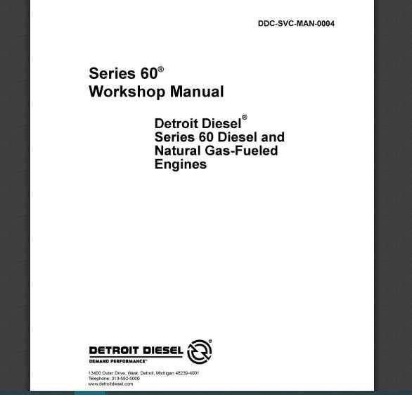 detroit 60 series repair manual