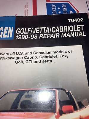 vw cabriolet repair manual