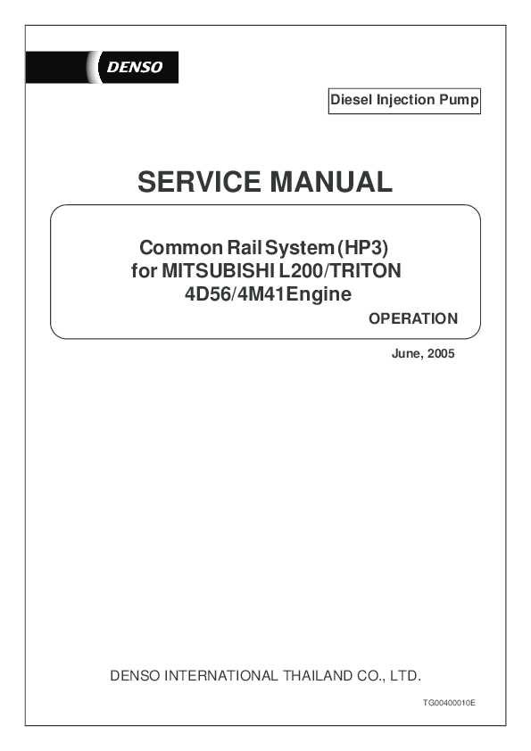 diesel injection pump repair manual