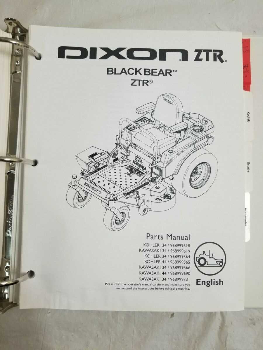 dixon mower repair manual