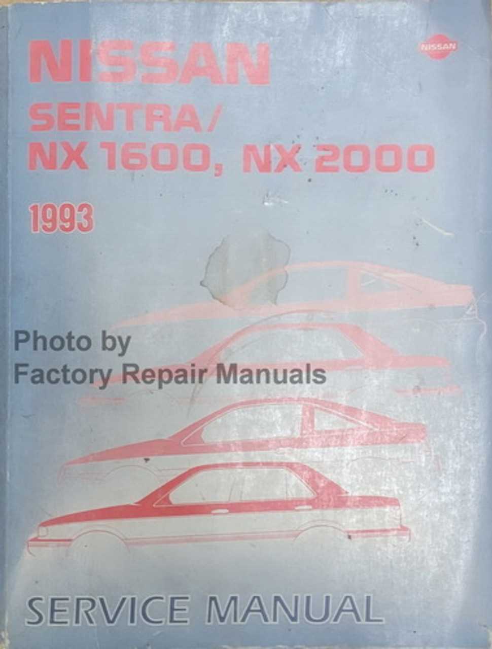 1993 nissan sentra repair manual