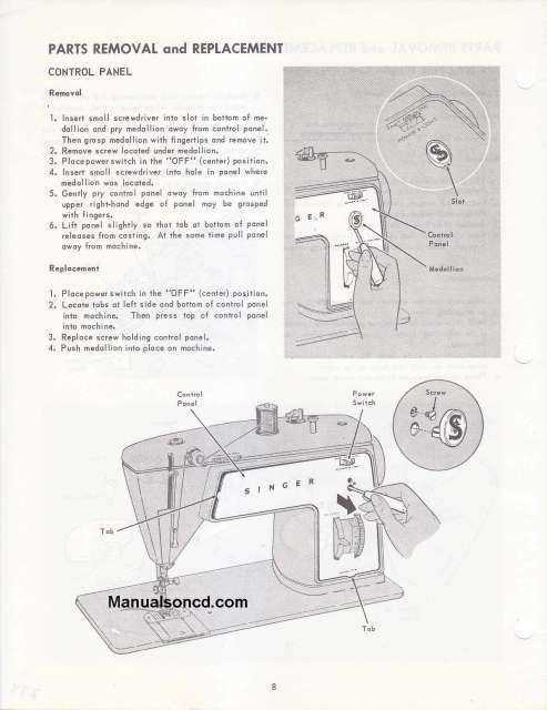 singer treadle sewing machine repair manual