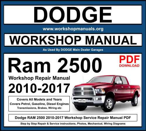 dodge pickup repair manual