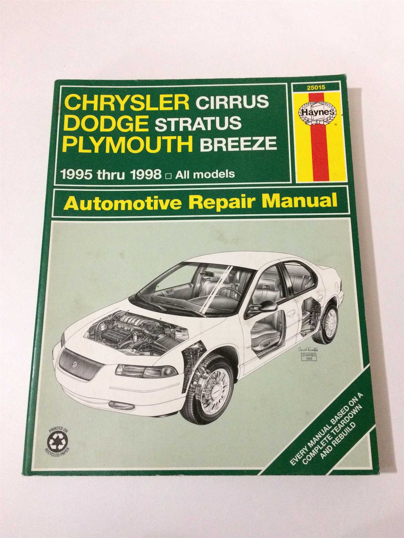 dodge stratus repair manual