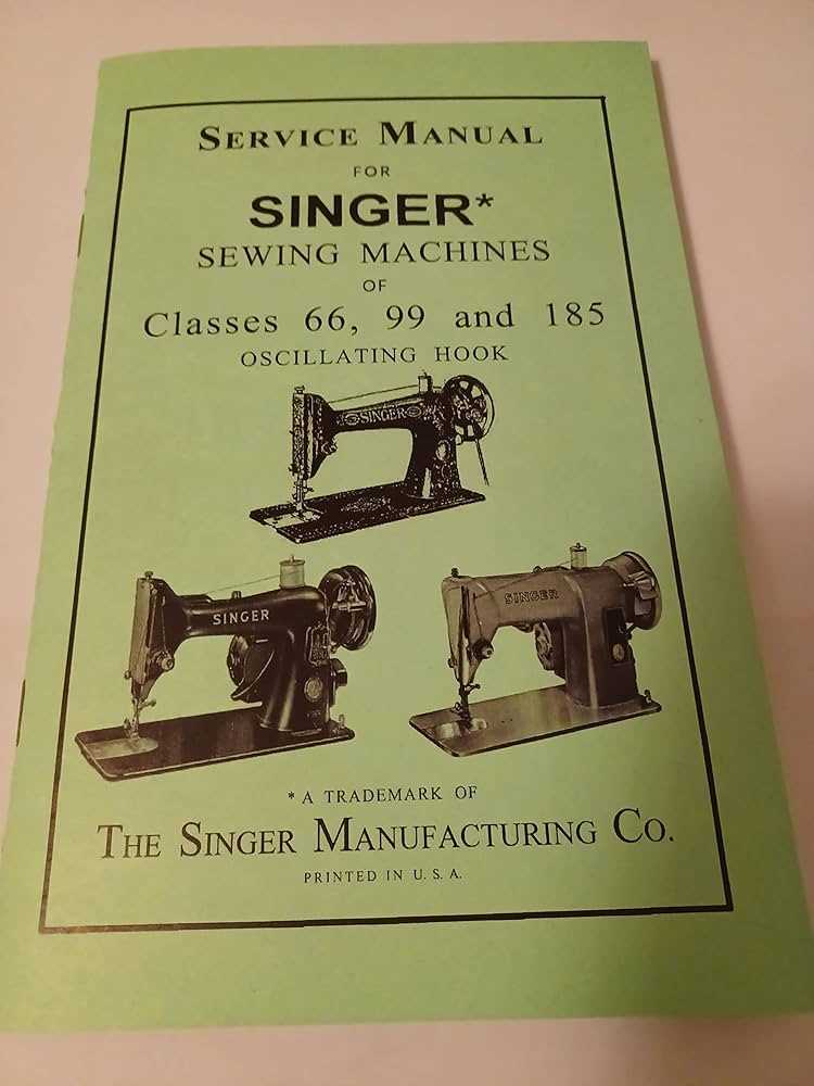 antique singer sewing machine repair manual