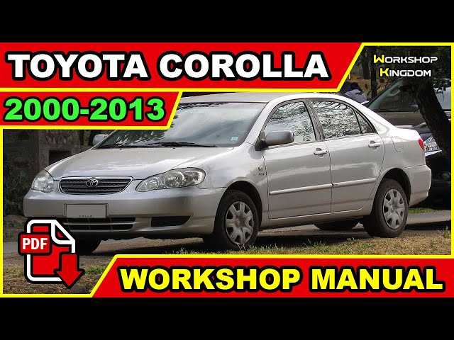 2001 toyota corolla repair manual