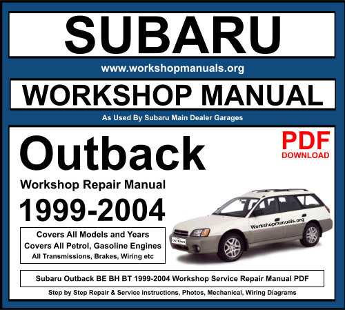 1998 subaru legacy outback repair manual