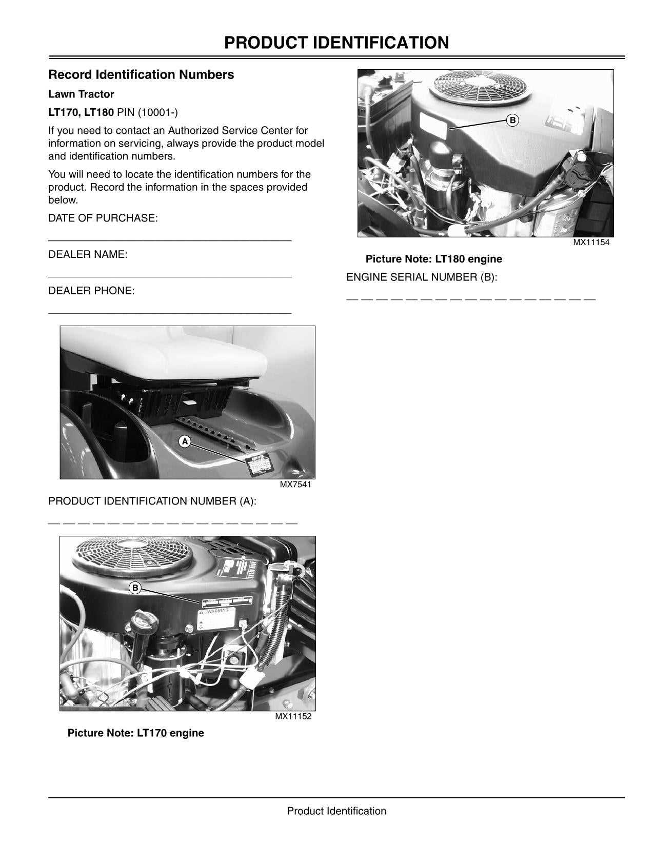 john deere lt166 repair manual