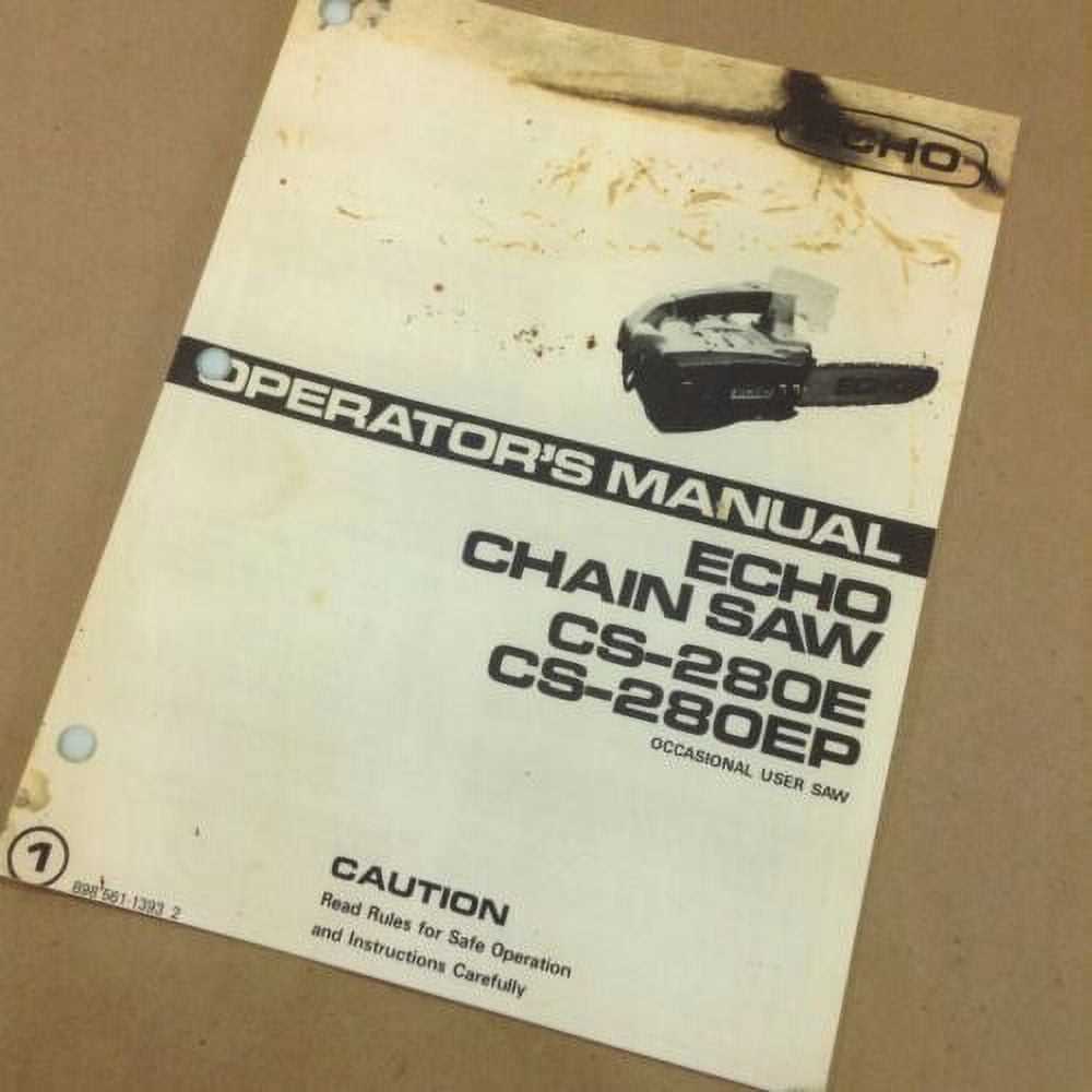 echo chainsaw repair manual