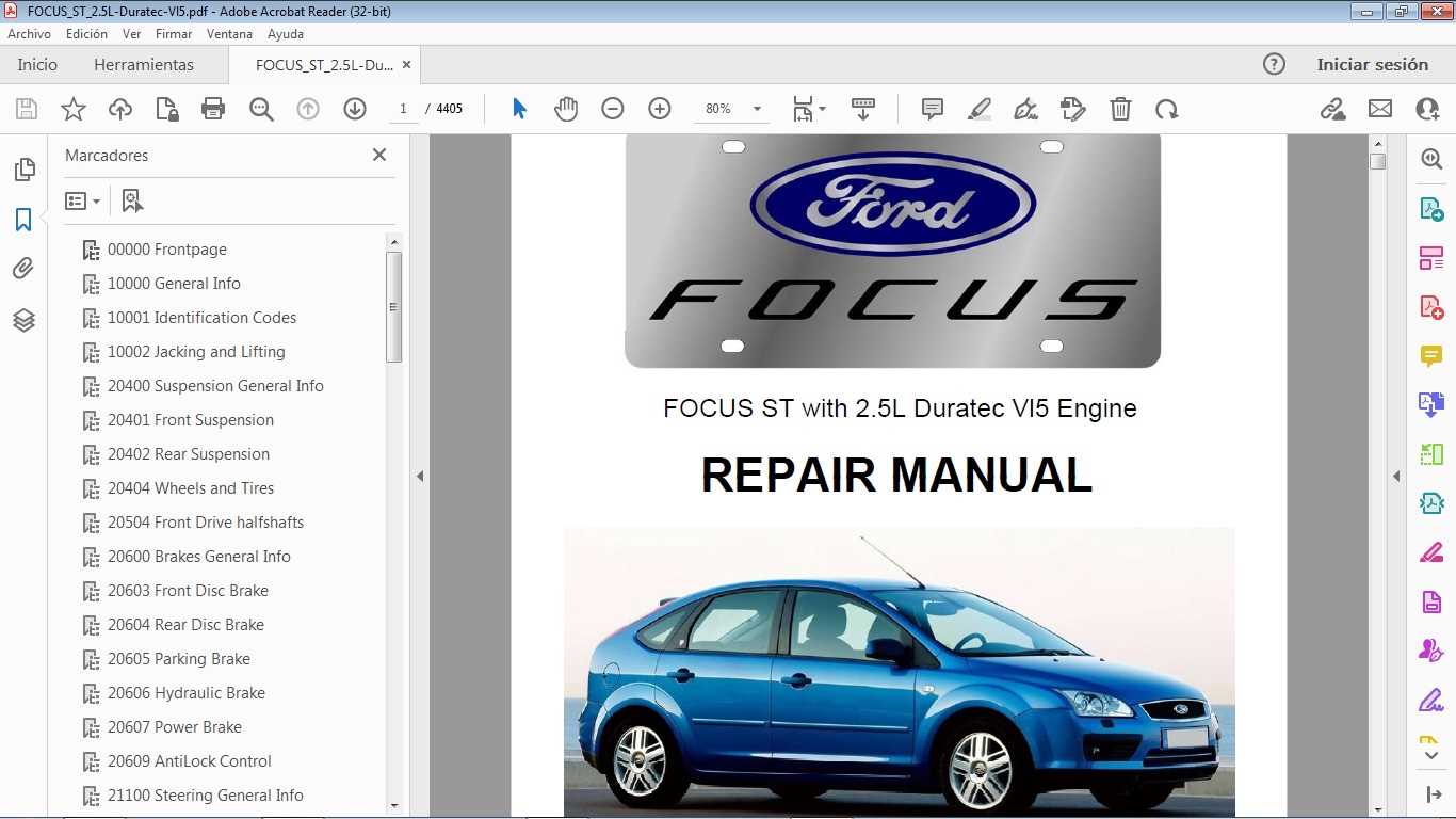 free ford focus repair manual