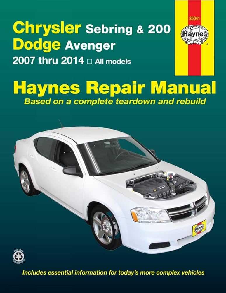 2009 dodge avenger repair manual