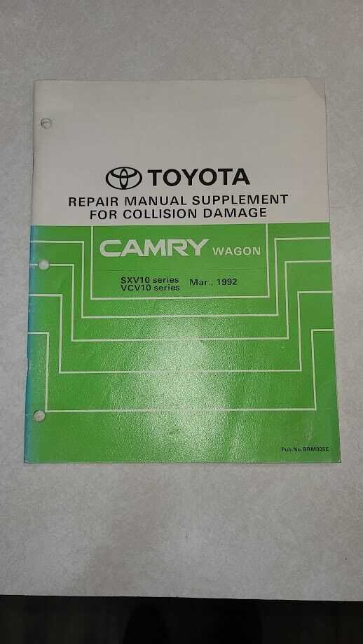 92 toyota camry repair manual