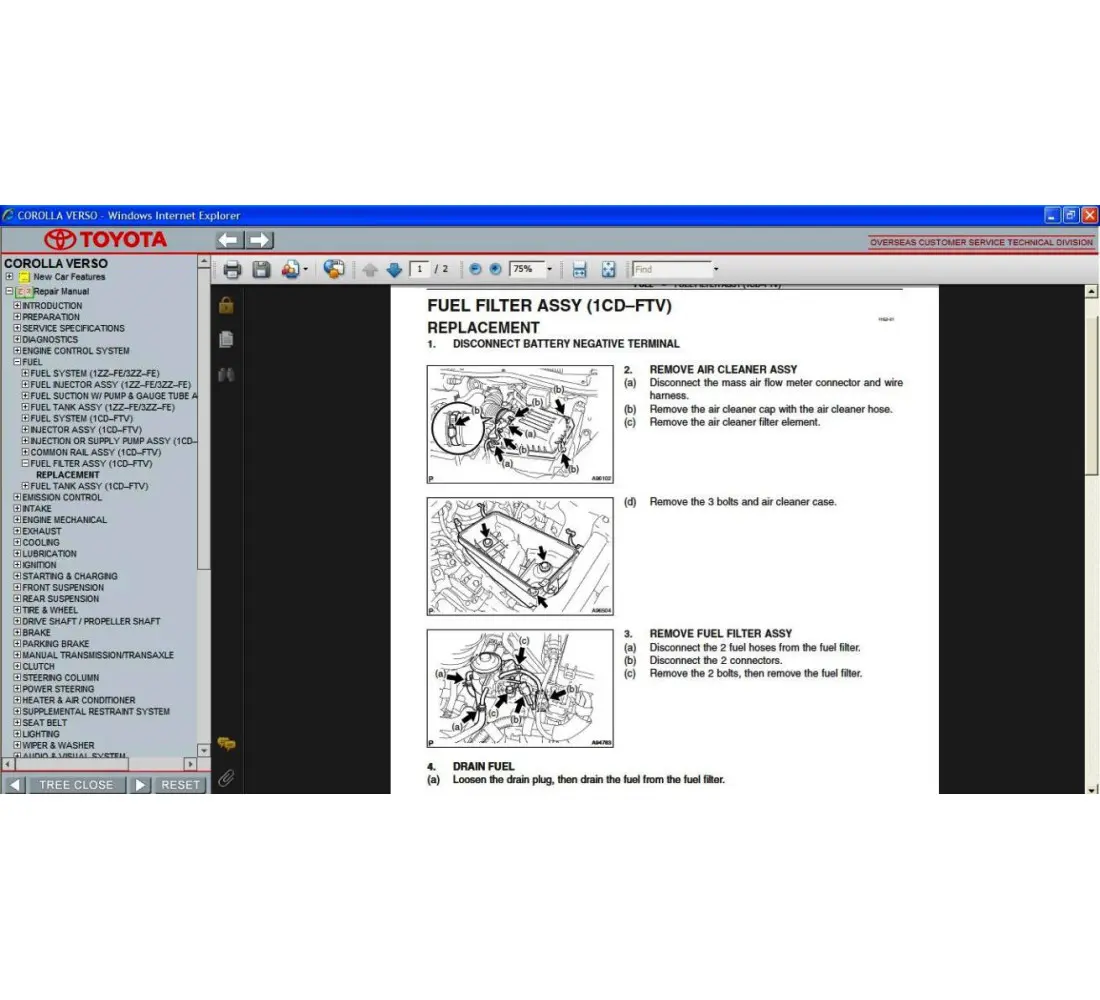 2011 toyota corolla repair manual