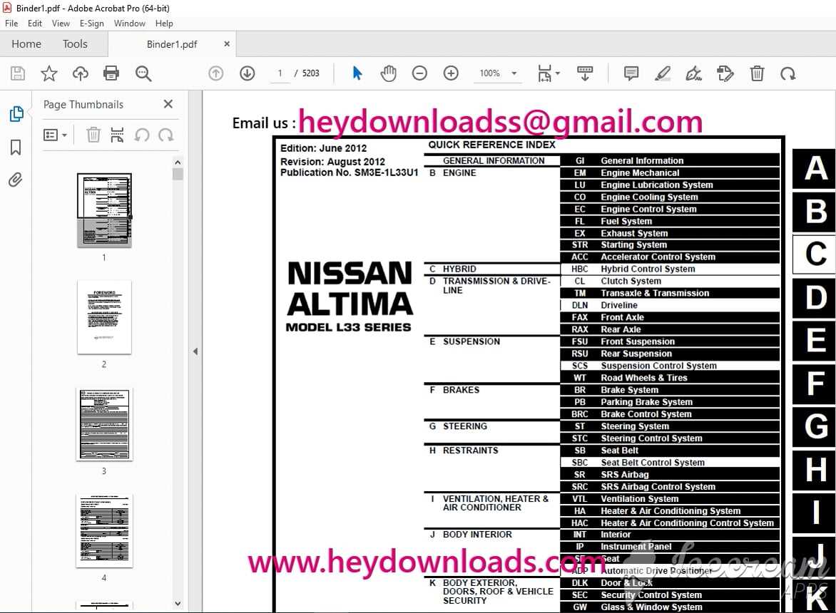 2013 nissan altima repair manual