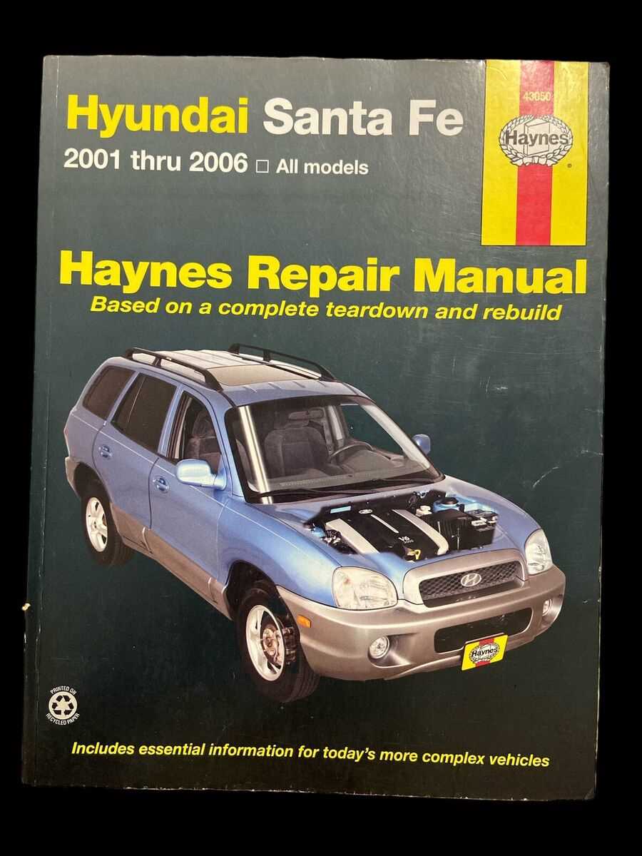 2001 hyundai santa fe repair manual