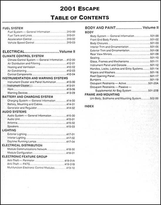 2001 ford windstar repair manual