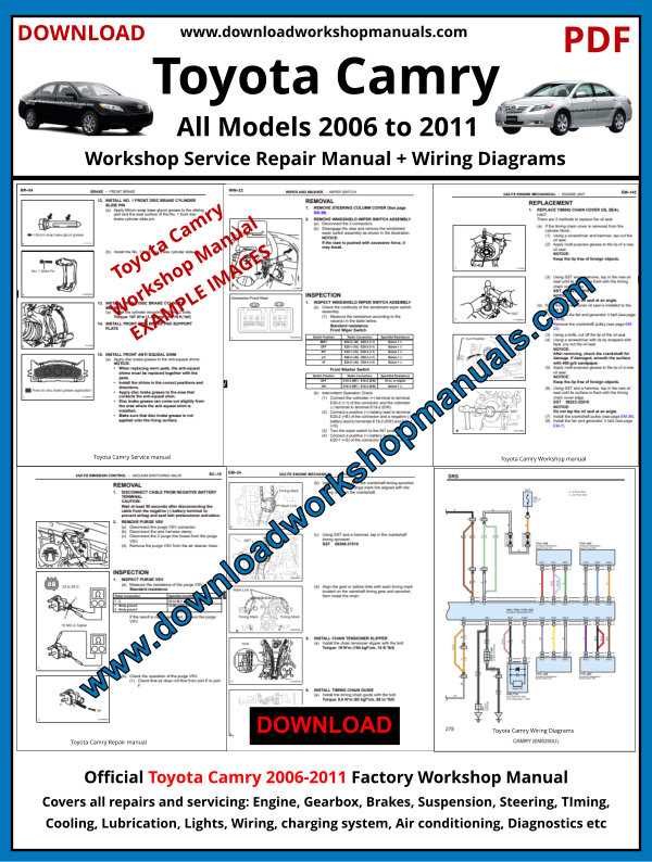 2011 toyota camry repair manual