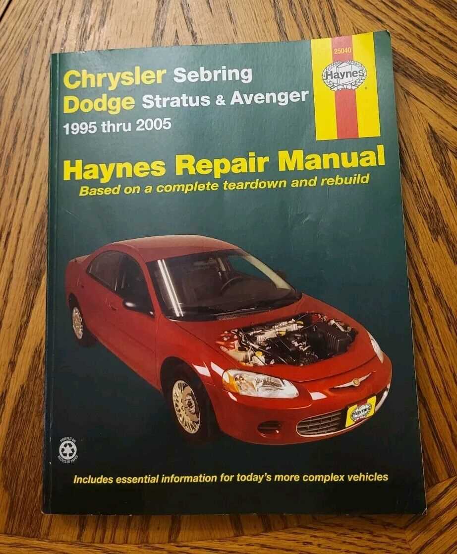 2003 dodge stratus repair manual