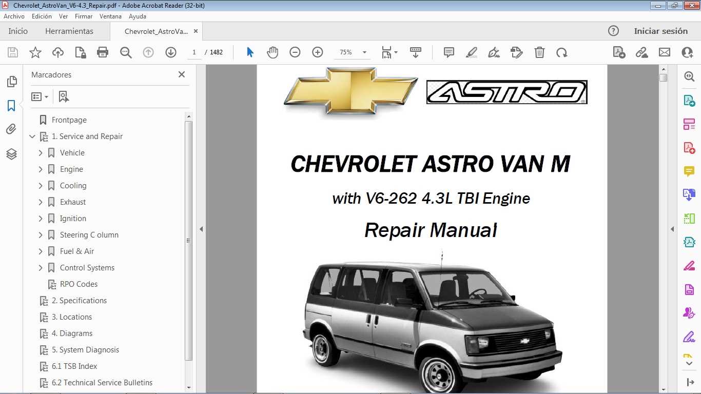 1999 chevy astro van repair manual