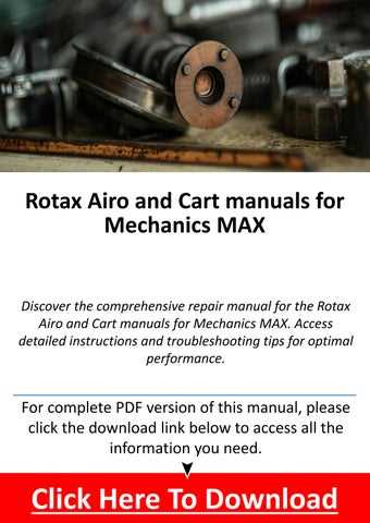 rotax max repair manual