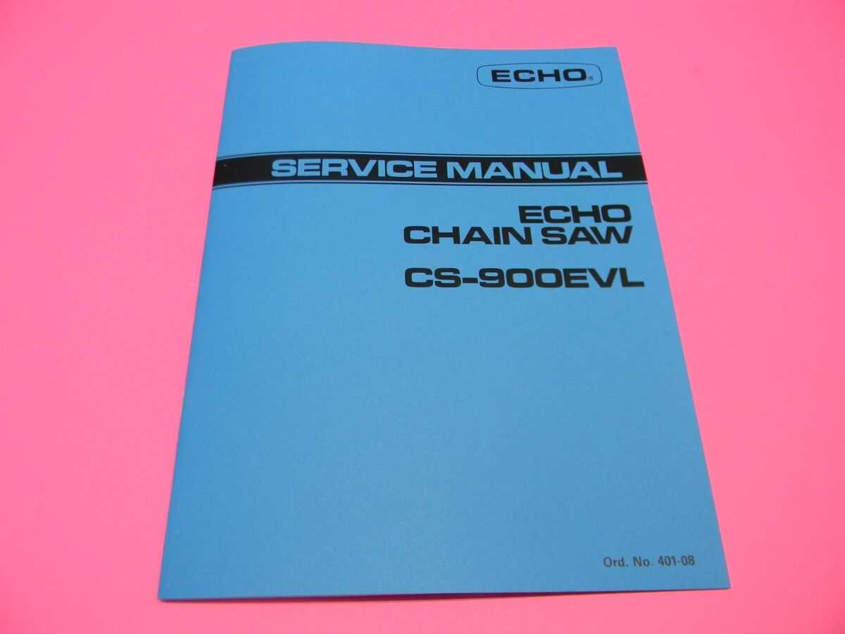 echo chainsaw repair manual