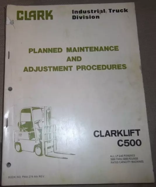 clark c500 forklift repair manual