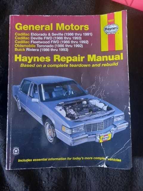 1993 cadillac deville repair manuals