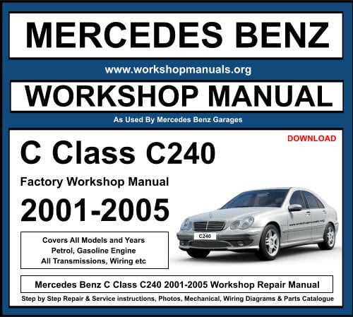 mercedes c240 repair manual