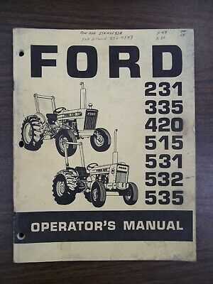 ford 445 tractor repair manual