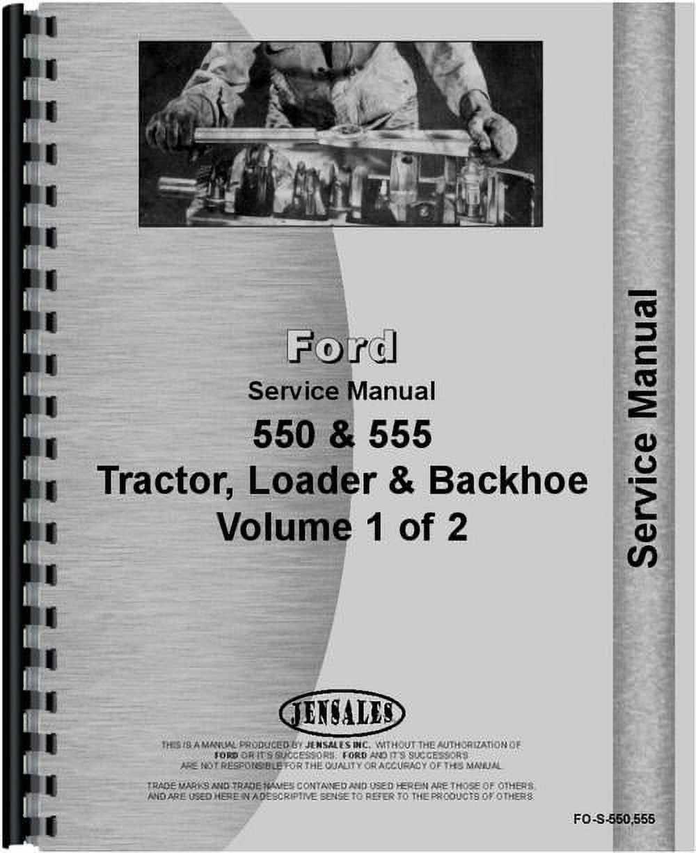 ford 555 backhoe repair manual