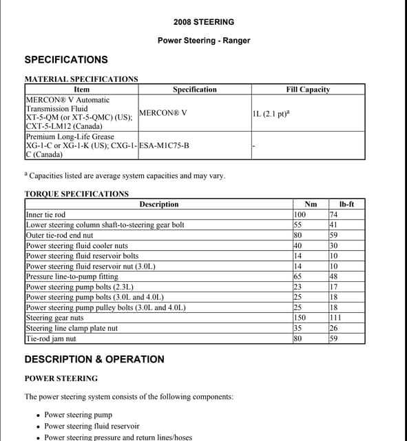 ford ranger seat repair manual