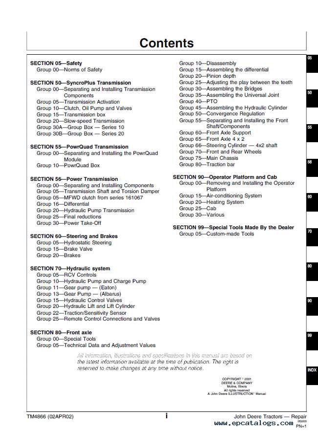 john deere 6405 repair manual