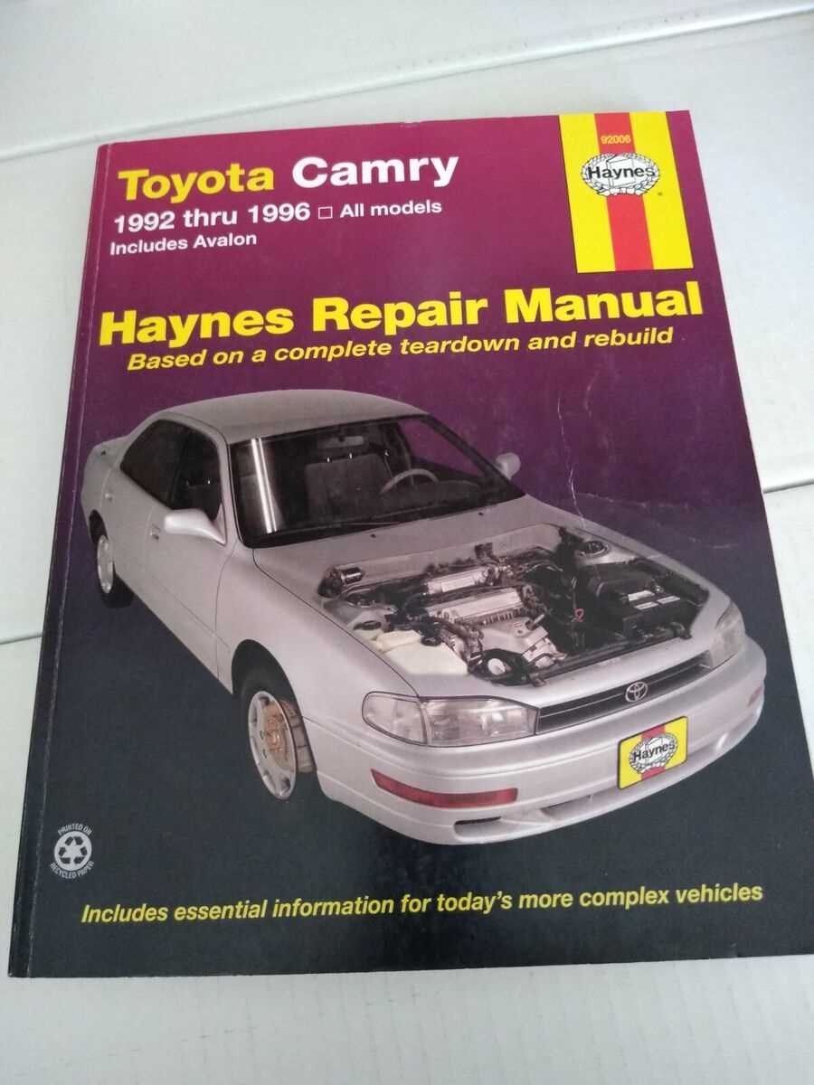 1996 toyota avalon repair manual