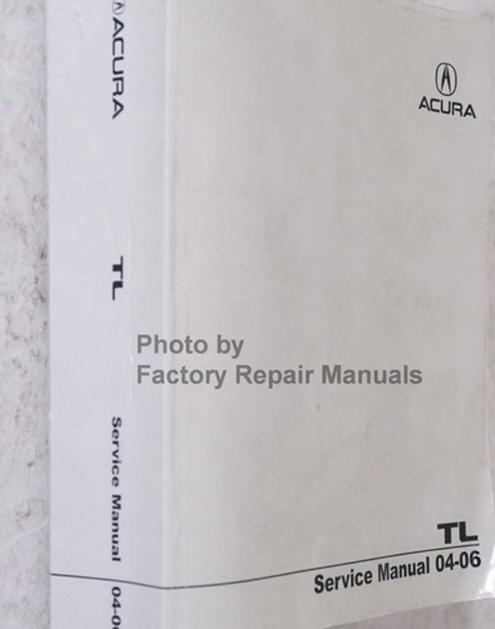 2004 acura tl repair manual