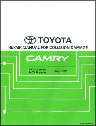 toyota camry factory repair manuals