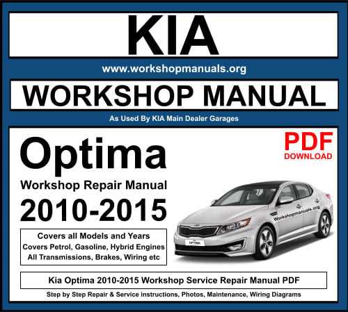 2006 kia optima repair manual