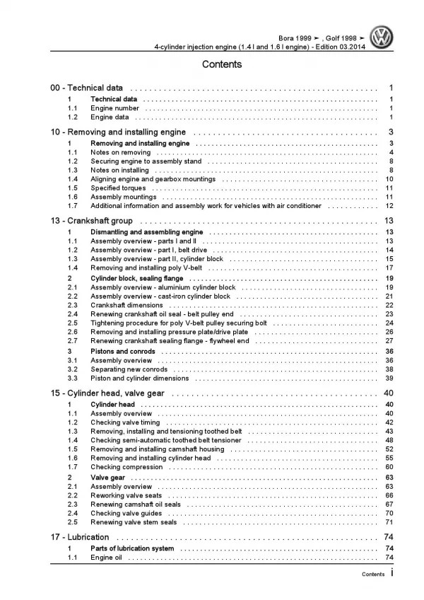 golf 4 repair manual