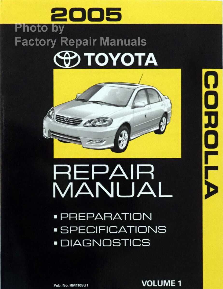 toyota vehicle repair manual