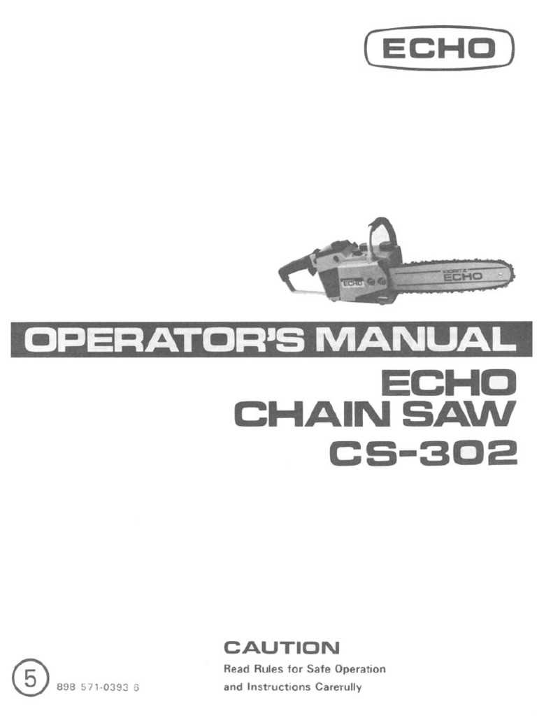 echo chainsaw repair manual