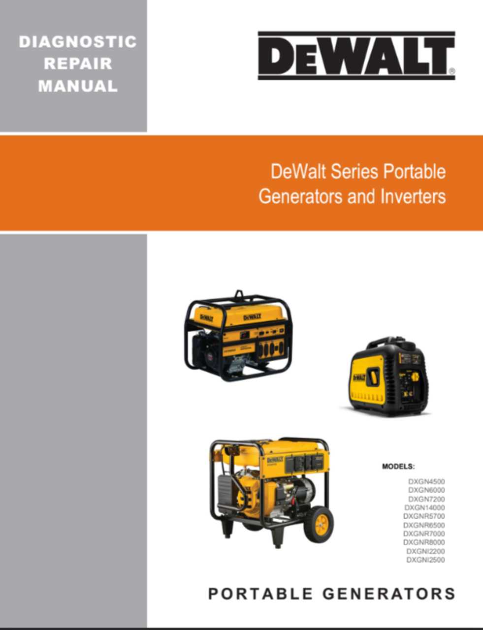 generac diagnostic repair manual