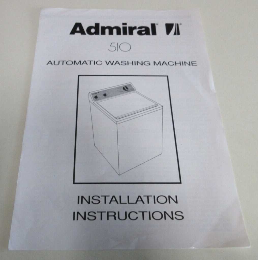 admiral washer repair manual