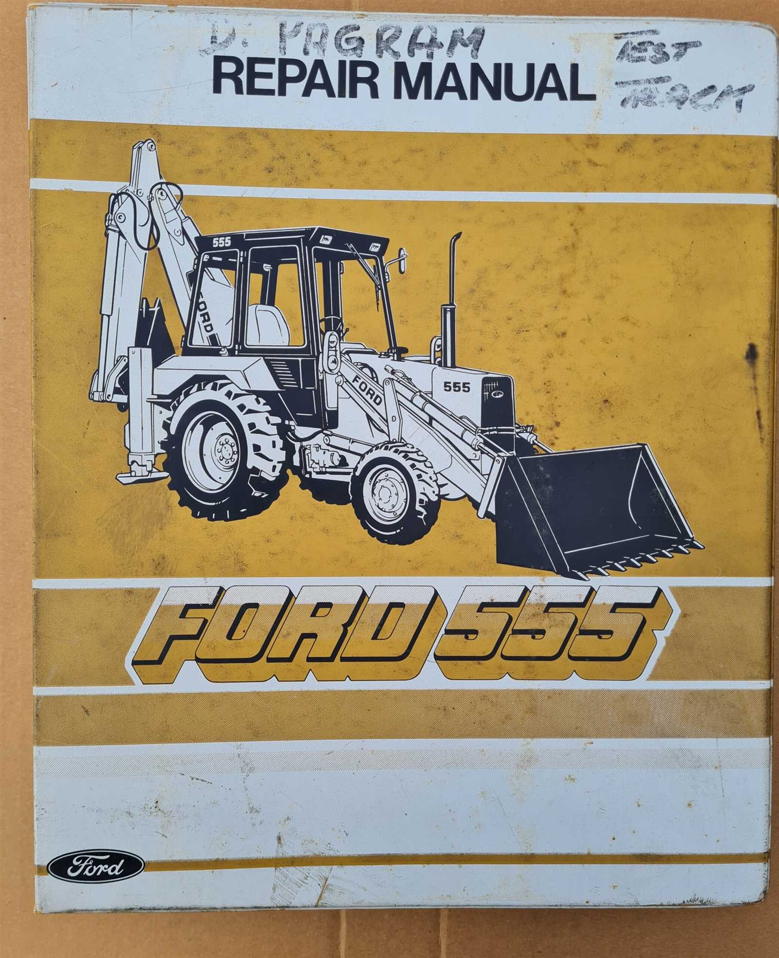 ford 555 backhoe repair manual