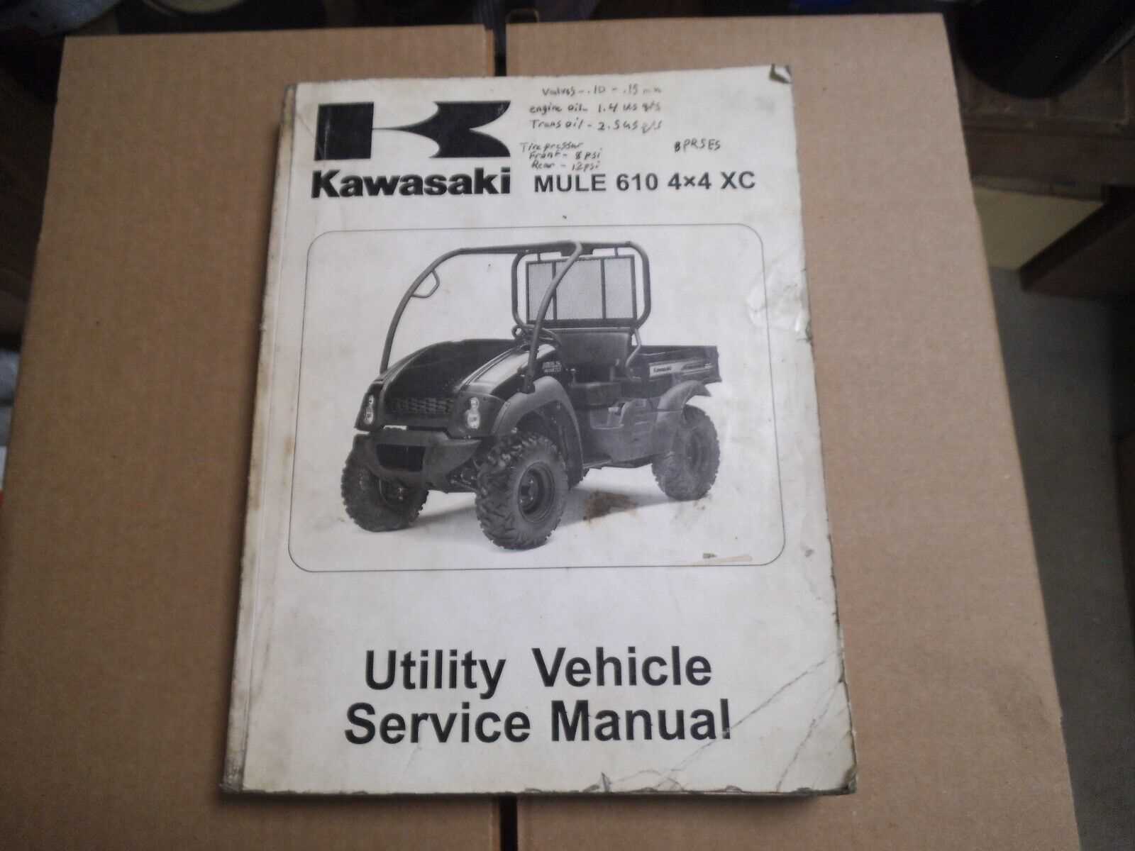 kawasaki mule 610 repair manual