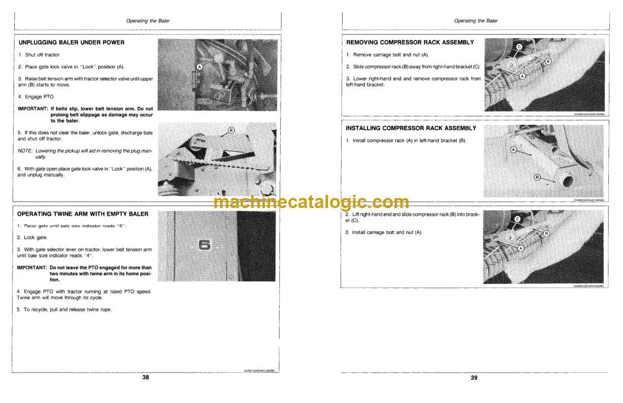 john deere 530 baler repair manual