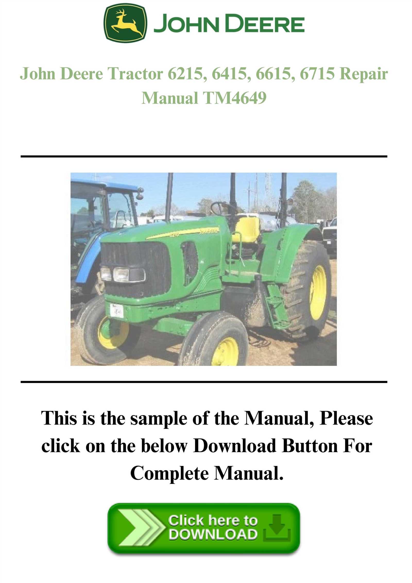 john deere 6415 repair manual