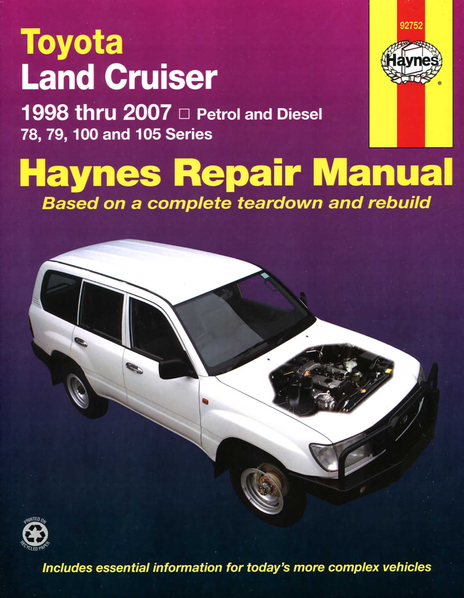 100 series land cruiser repair manual