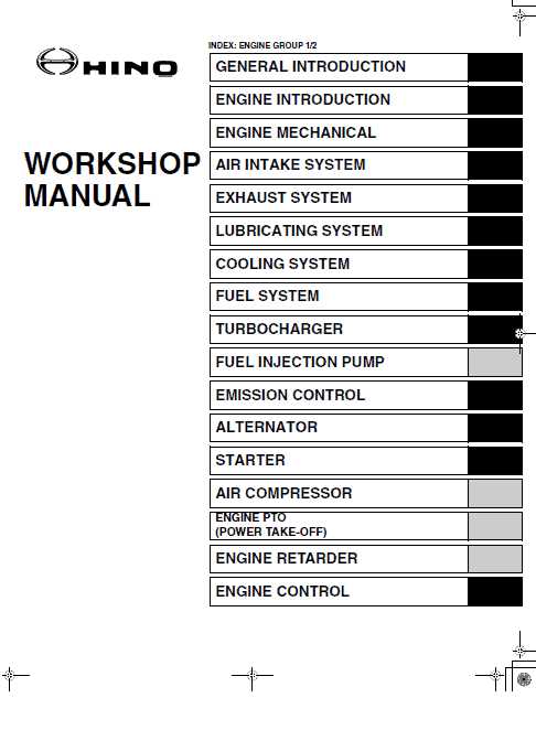 hino truck repair manual