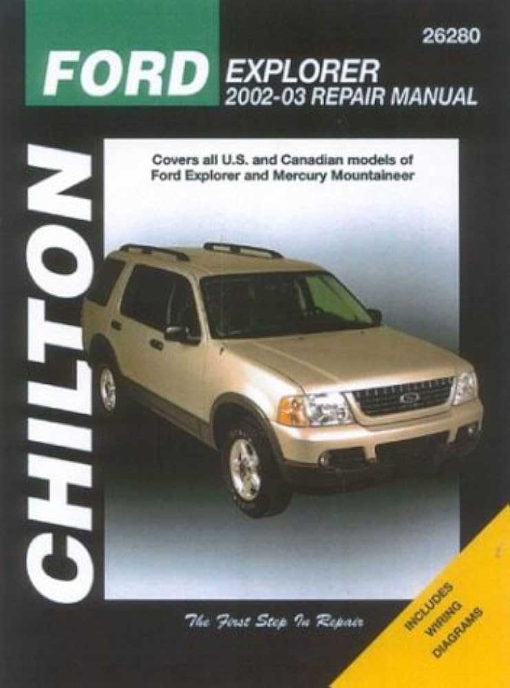 2003 ford explorer manual repair