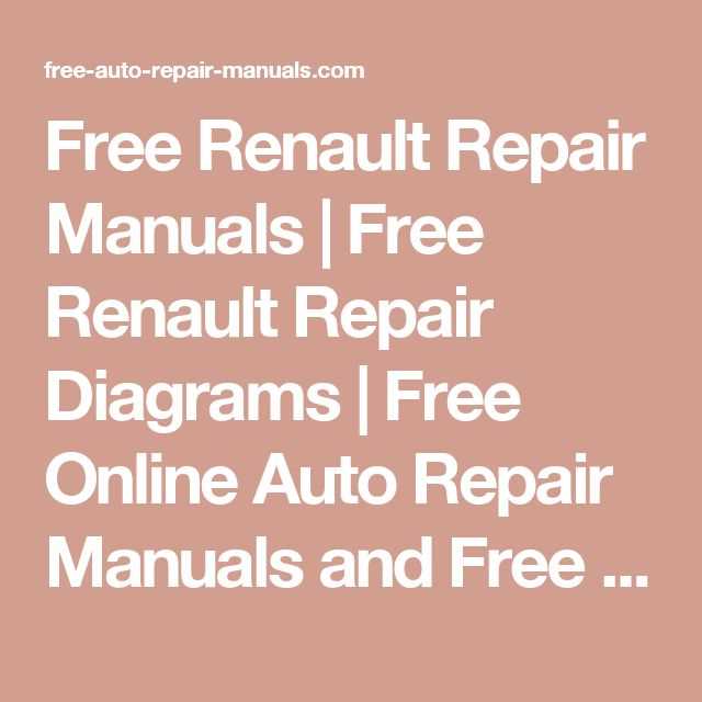 free vehicle repair manuals